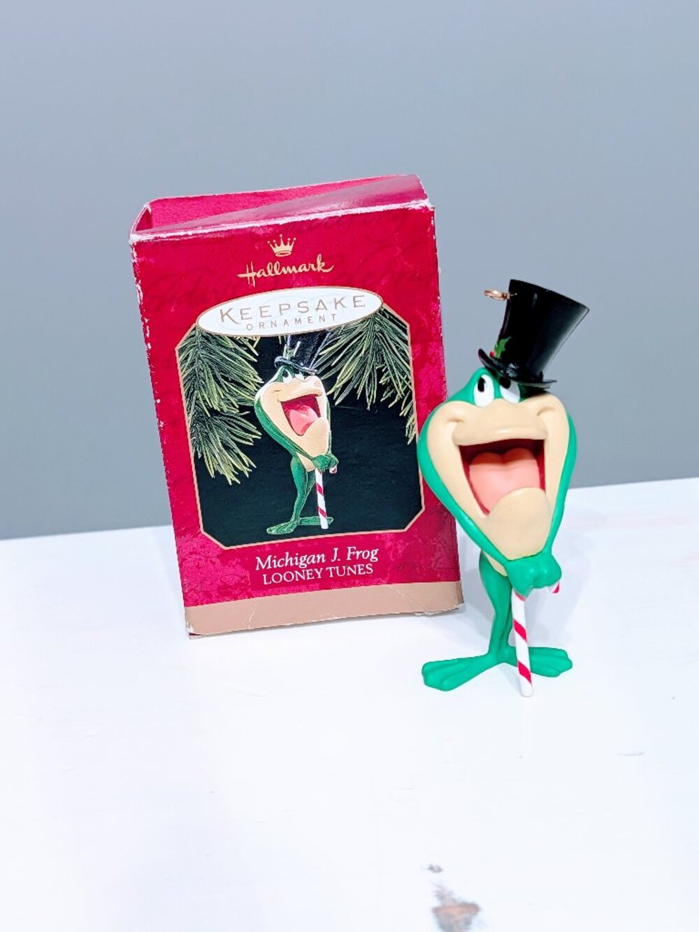 VTG Hallmark 1997 Keepsake Ornament Michigan J. Frog Looney Tunes Warner Bros